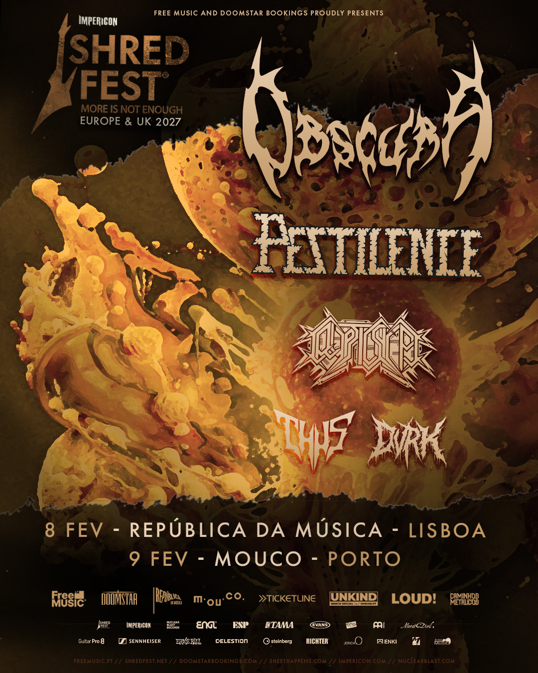 Shred Fest - Obscura + Pestilence